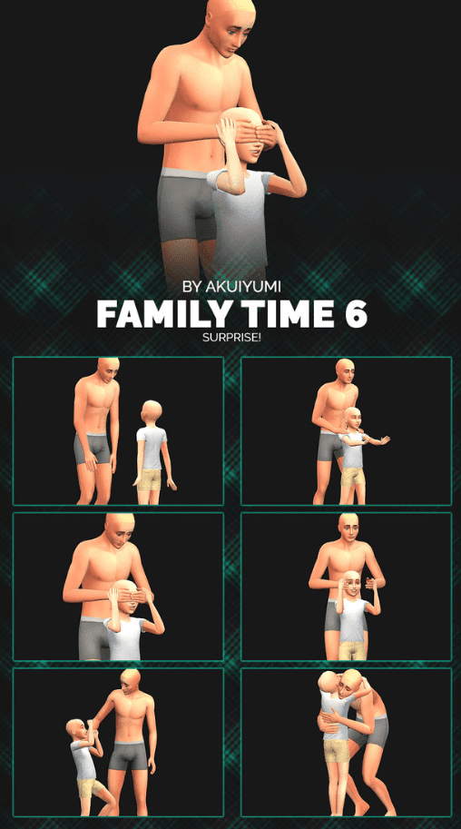 Family Time Pose Pack for Adult and Children
