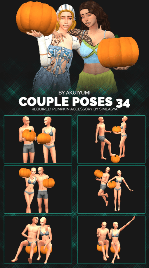 Halloween Themed Couple Pose Pack