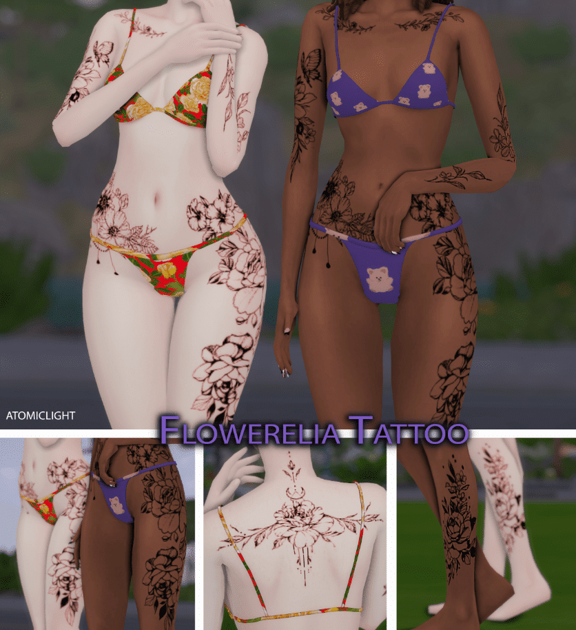 Floral Full Body Tattoo for Male and Female [ALPHA]