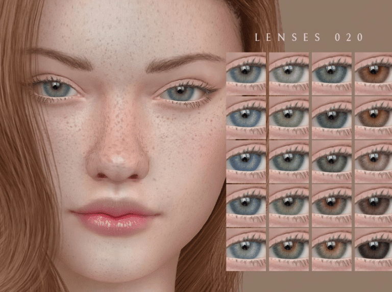 beautiful realistic eyes set for male and female