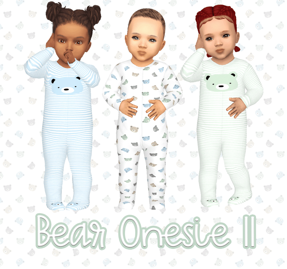 cute bear style onesie for infants