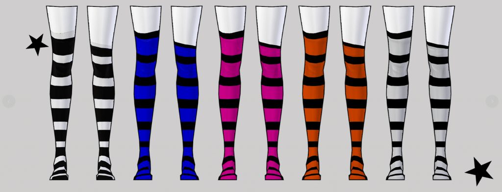 harajuku striped high socks
