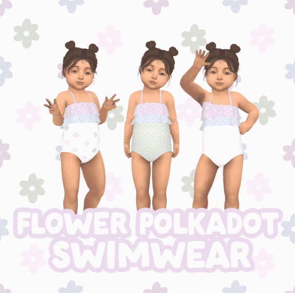 polkadot swimsuit for toddler