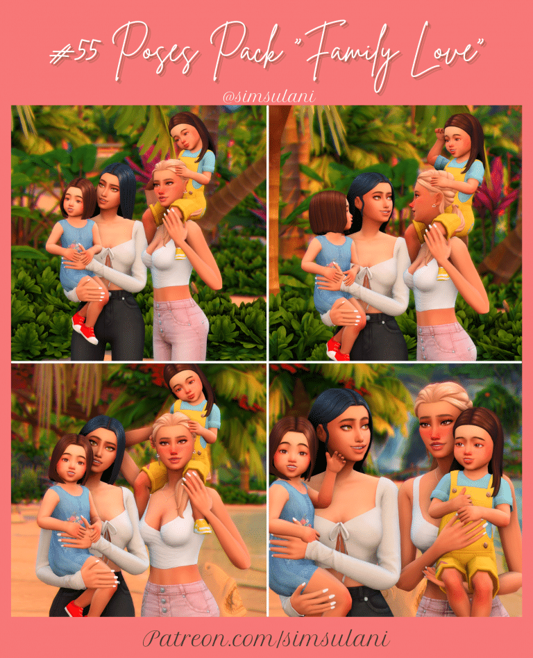 30 Must-Have Family Poses For The Sims 4