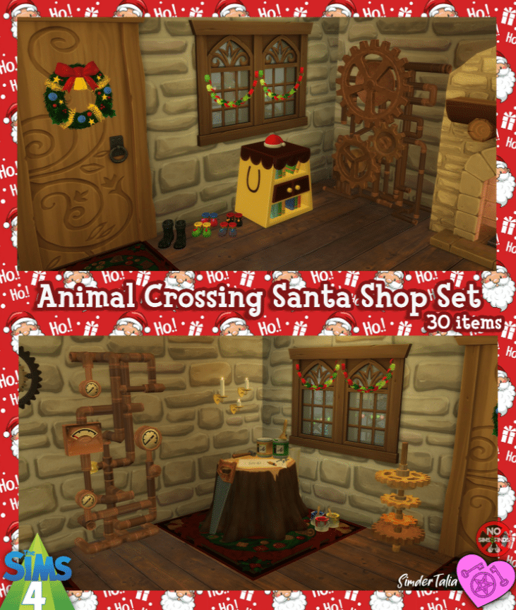 ACNH Santa Shop Set