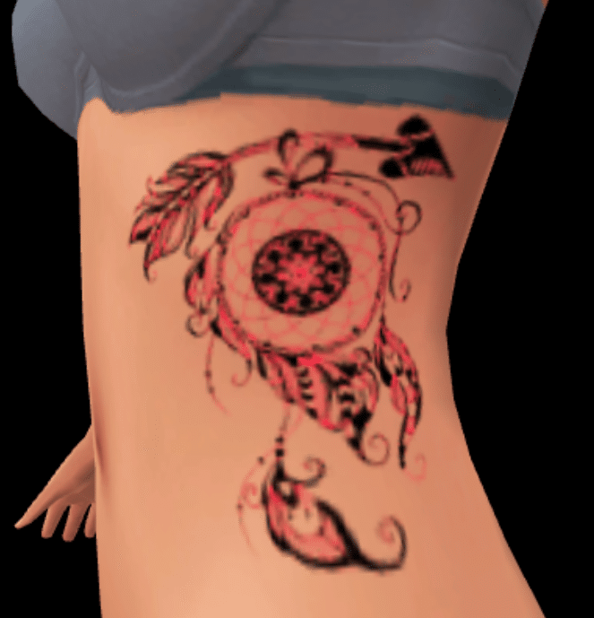 Arrow Of Dreams Side Belly Tattoo for Female