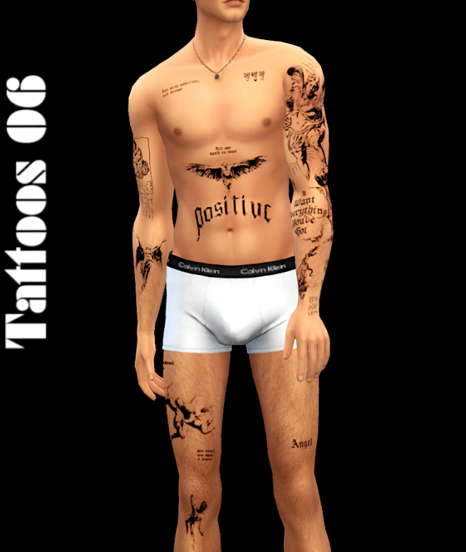 Assorted Full Body Tattoo for Male