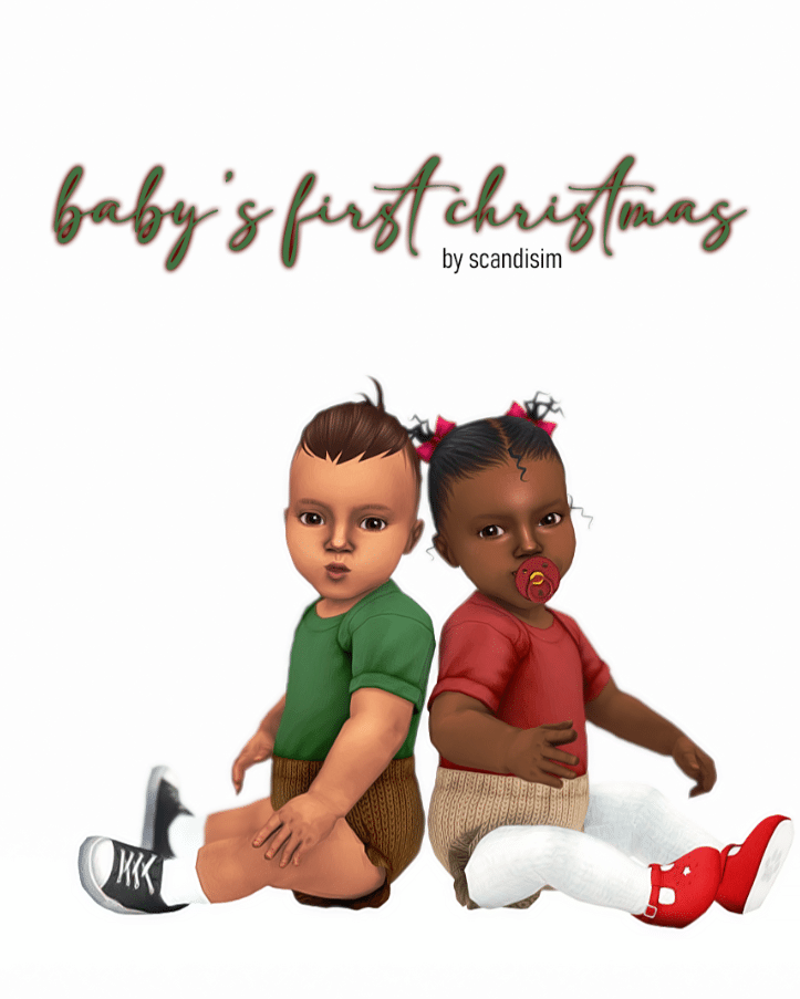 Baby's First Christmas Outfit Full Body