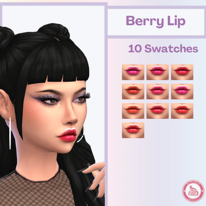 Berry Lipstick Makeup for Female