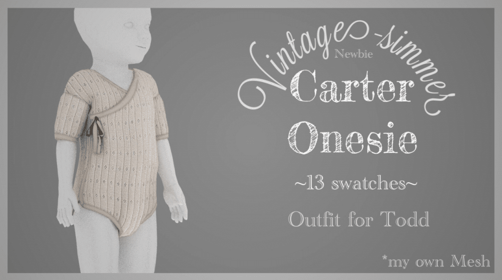 Carter Onesie for Toddlers