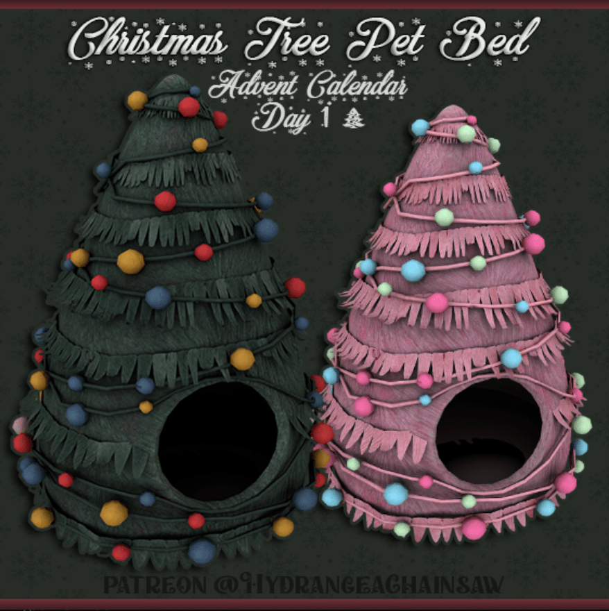 Christmas Tree Pet Bed