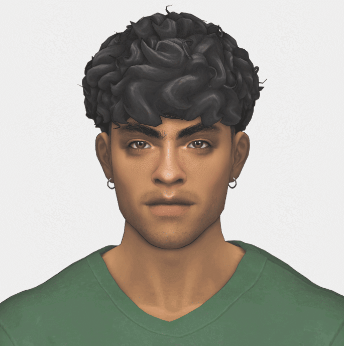 Creed Short Curly Hairstyle for Male