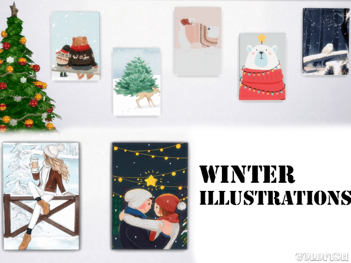 Cute Winter Themed Posters