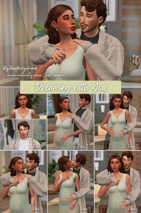 Dreaming with You Maternity Couple Pose Pack