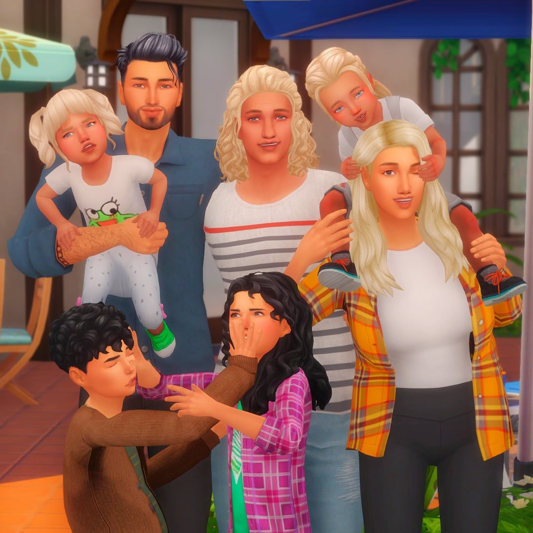 Creating a family pose for The Sims 4 GALLERY using blender 👨‍👩‍👧‍👦 -  YouTube