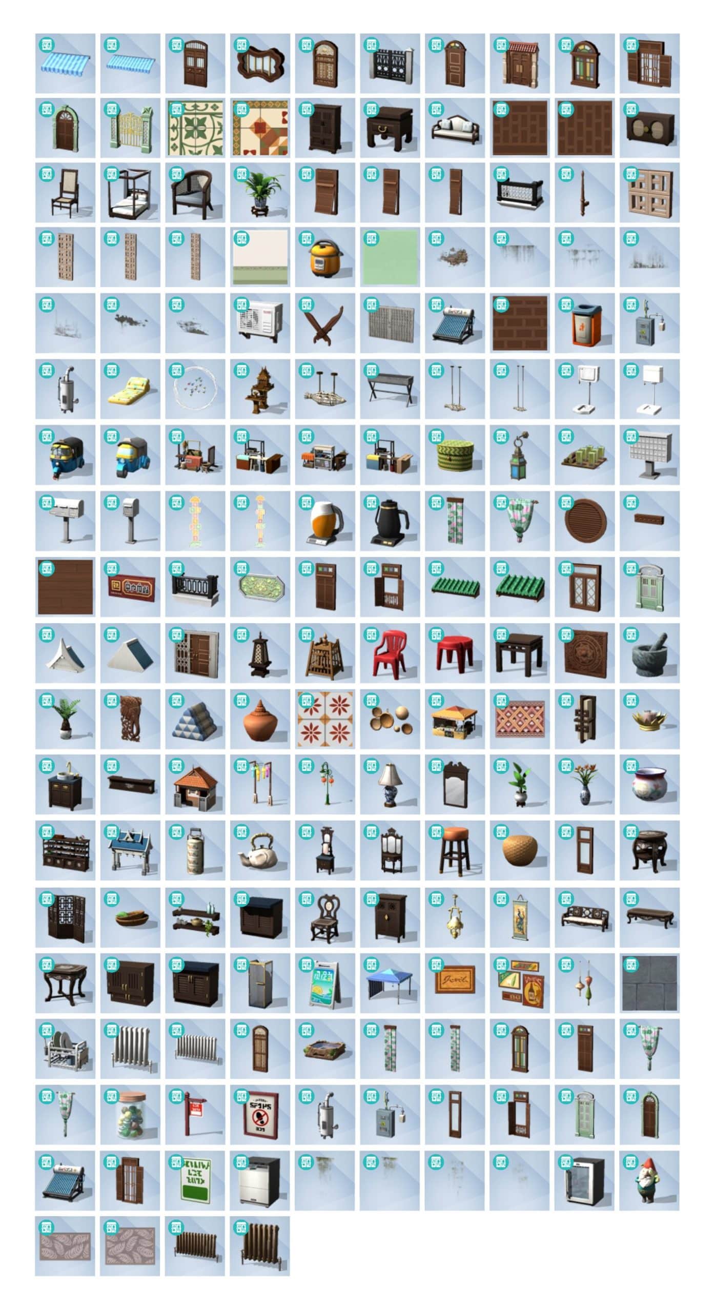 for rent sims 4 cas items