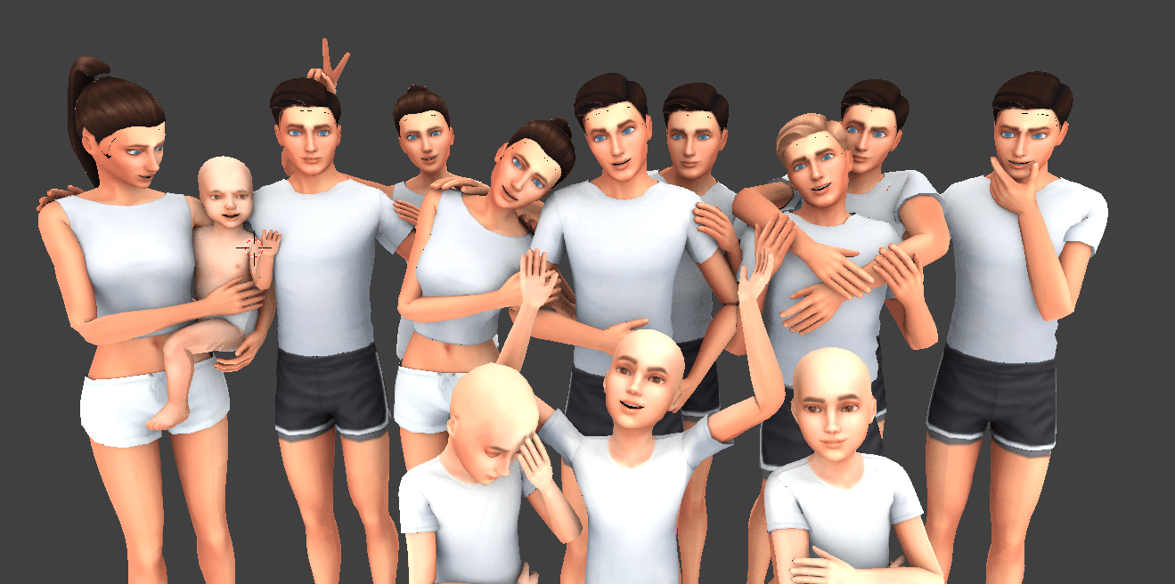 Group Poses #03 at Rinvalee » Sims 4 Updates