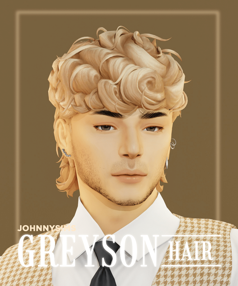 Greyson Curly Wolf Cut Hairstyle