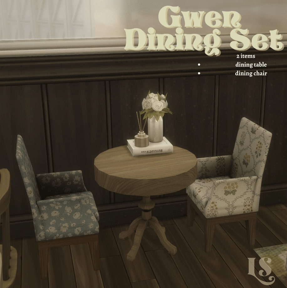 Gwen Small Dining Chair and Table Set