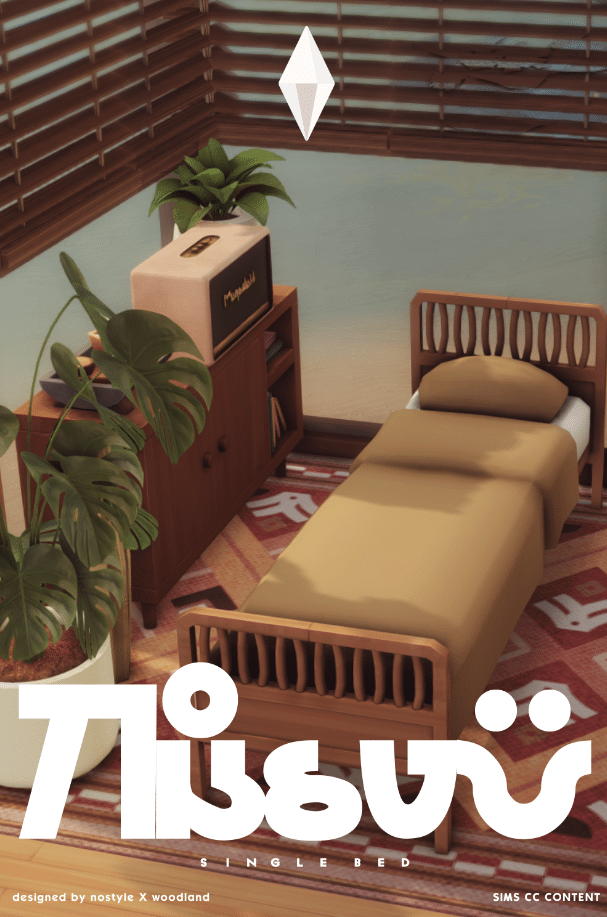 Kåsvö Wooden Single Bed Frame with Mattress