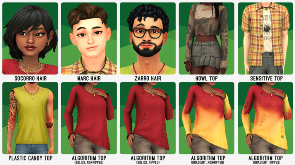 Kauban Clothes and Hair Set for Male and Female