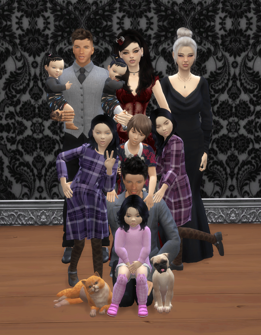 Sims 4: The Extended James Family by participate3 -- Fur Affinity [dot] net