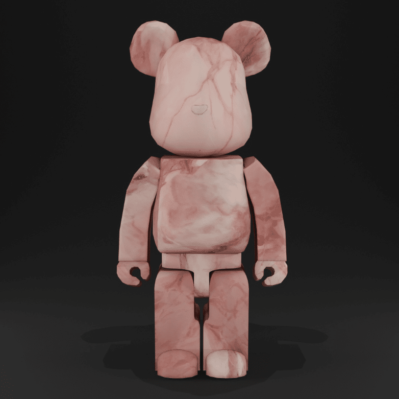 Marble Themed Bearbrick Decor