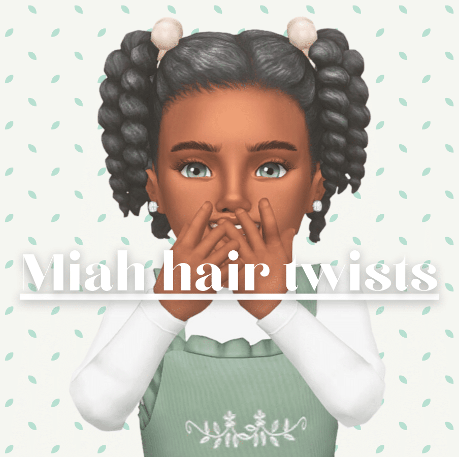Miah Pigtail Twists Hairstyle for Toddlers