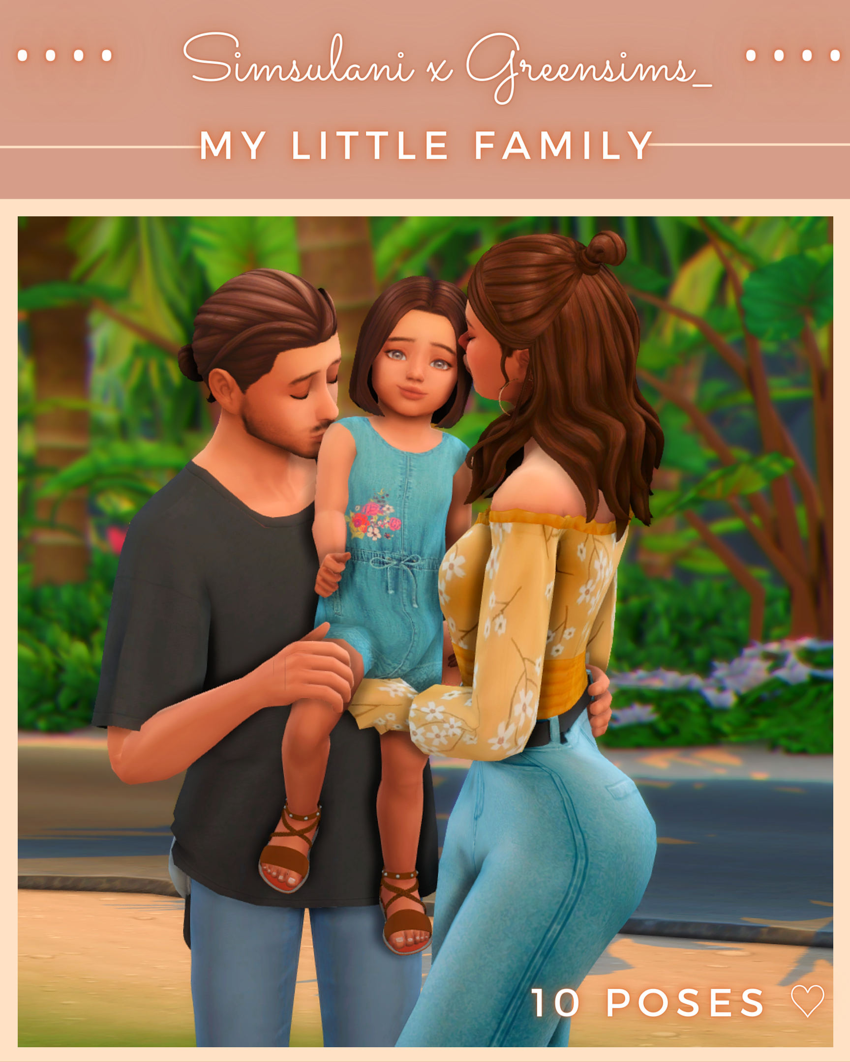 Noobooboo - 7 poses mom, dad and infant - The Sims 4 Download -  SimsFinds.com