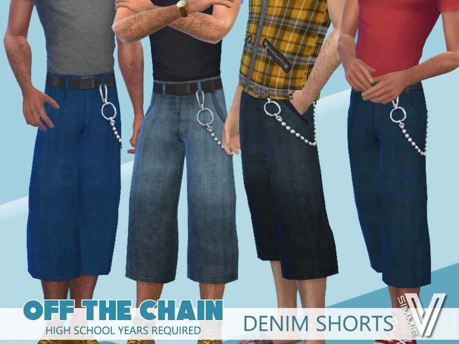 Off The Chain Denim Shorts