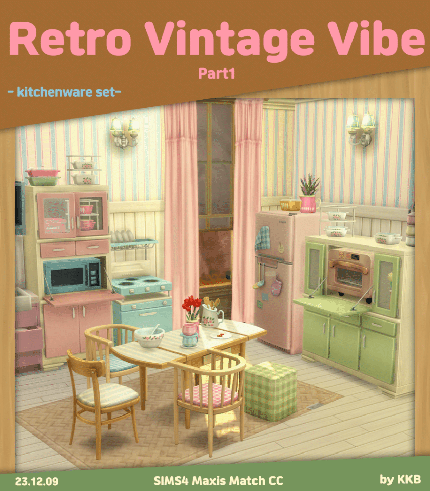 Retro Vintage Vibe Kitchenware Set