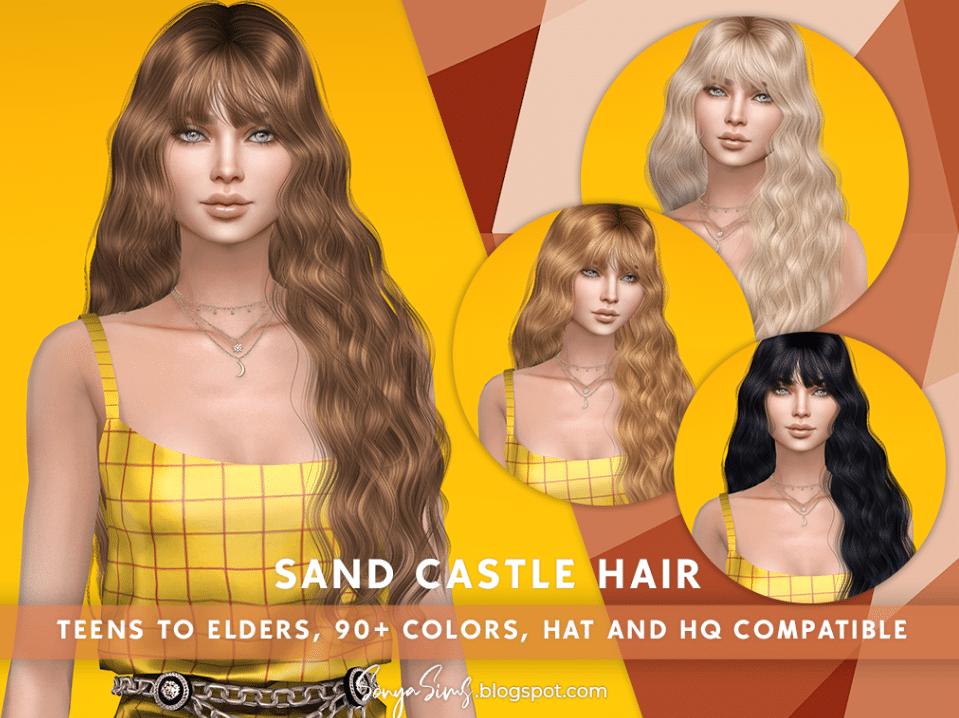 Sand Castle Long Curly Hairstyle for Female