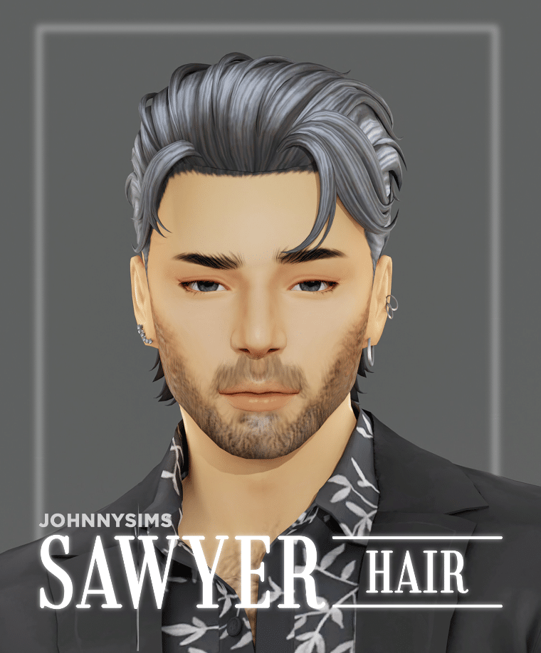Sawyer Stylish Slicked Back Hairstyle