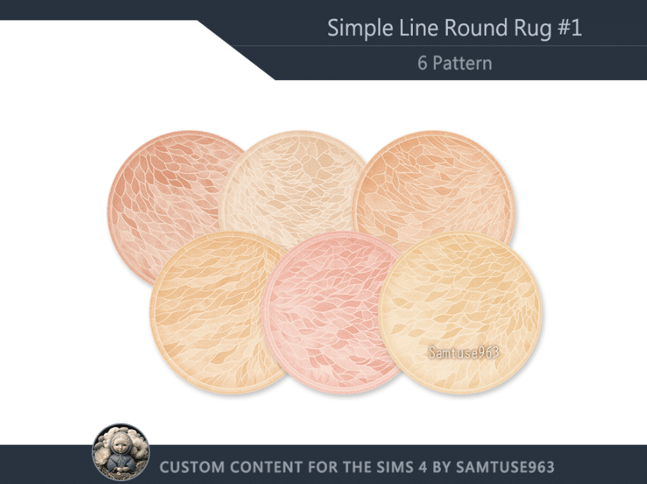 Simple Line Round Rug