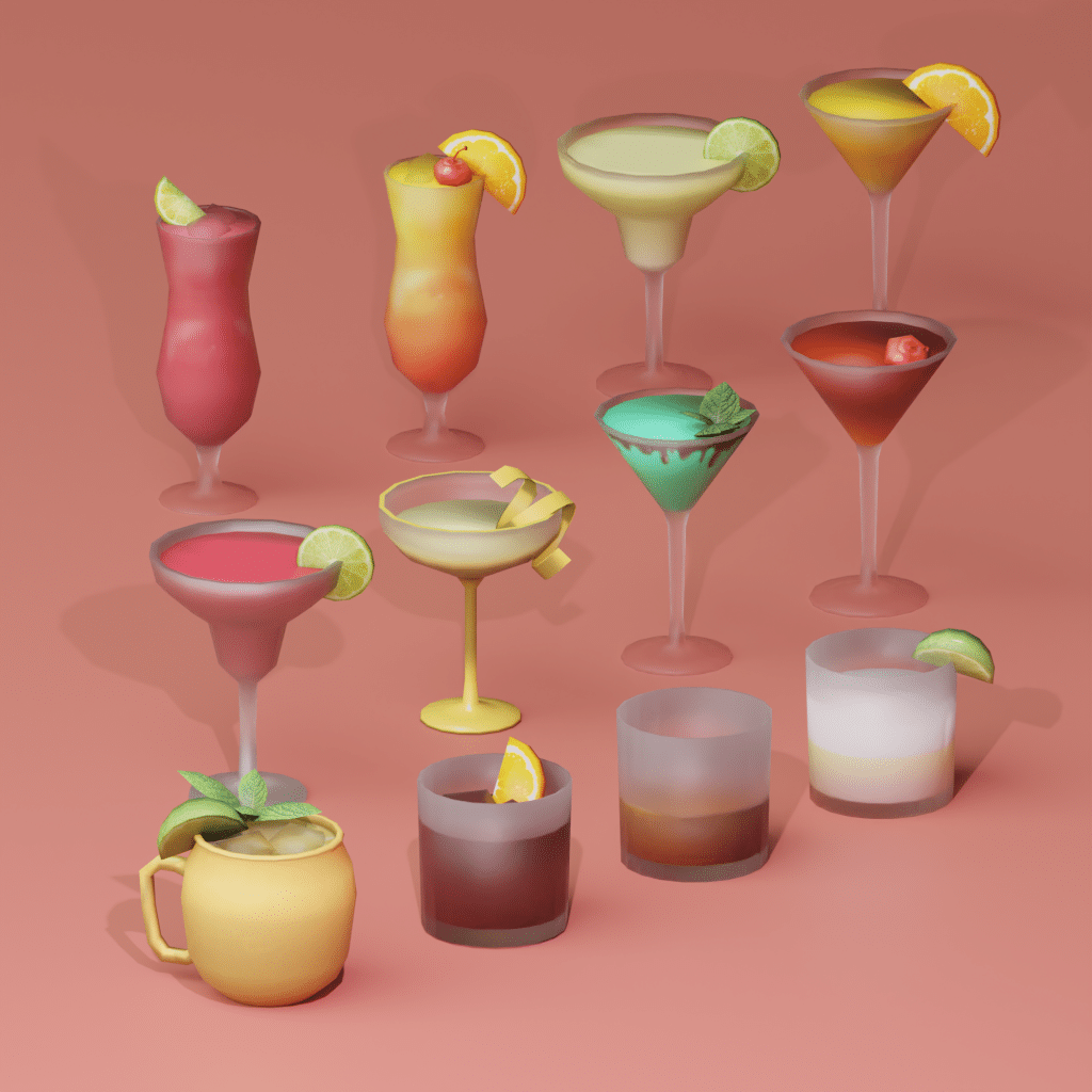 Simtini Cocktails by Snootysims