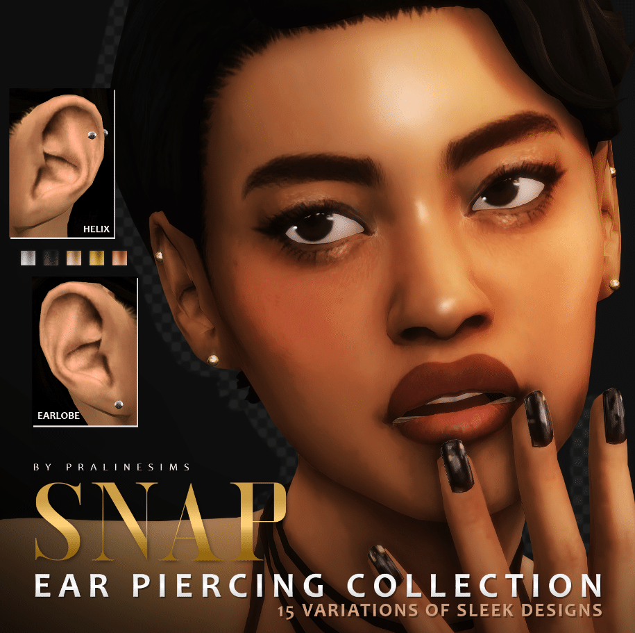 Snap Ear Piercing Set
