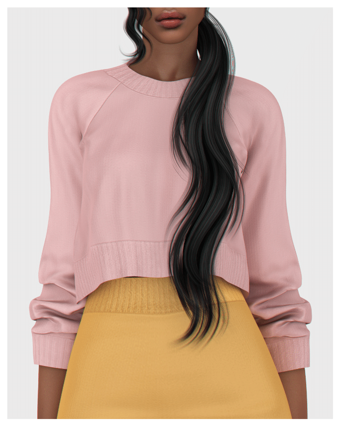 Soft Sweater with Rolled Up Sleeves for Female