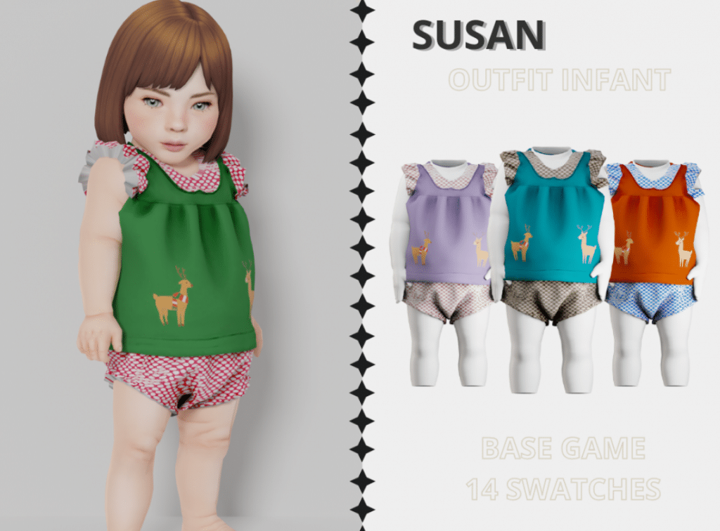 Susan Full Body Outfit for Female Infants