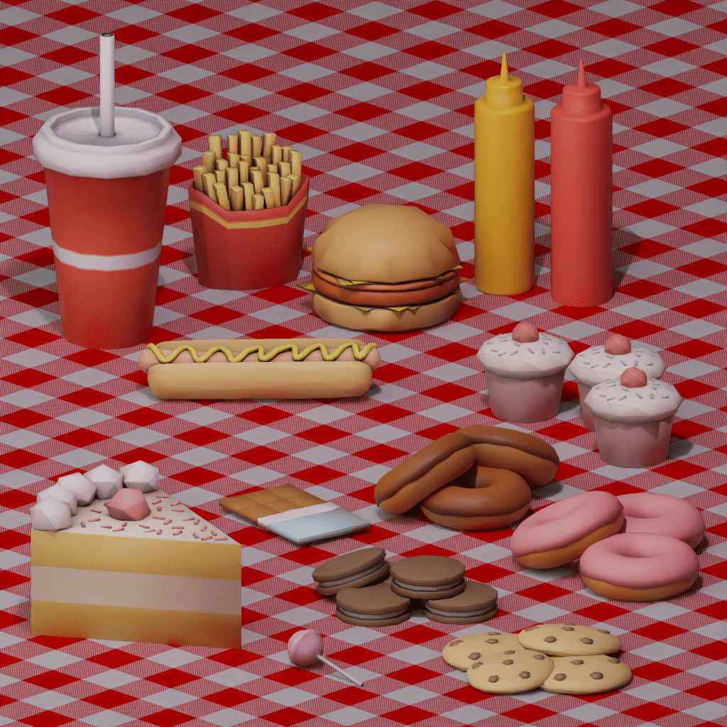 Foodie Fantasy Decor Part 1 - Sweets and Fastfood items