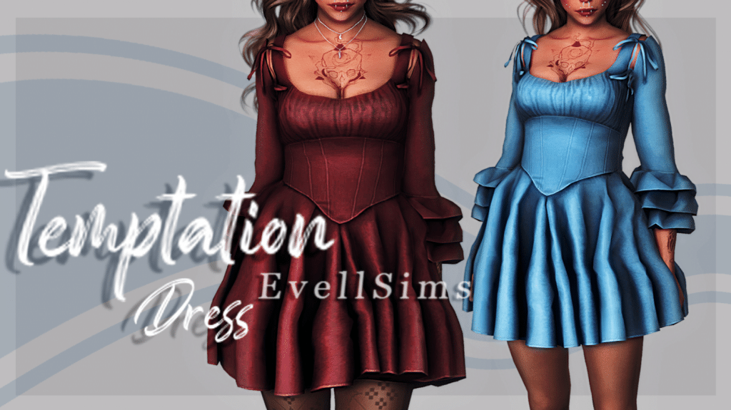 Temptation Mini Corset Long Sleeves Dress