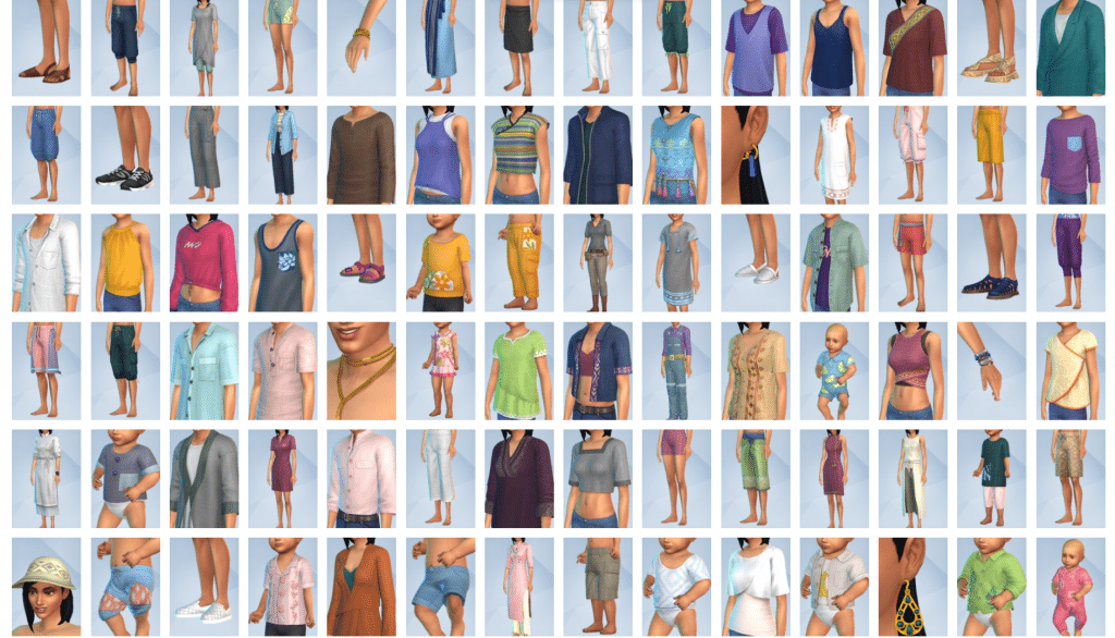 The Sims For Rent CAS Items 1