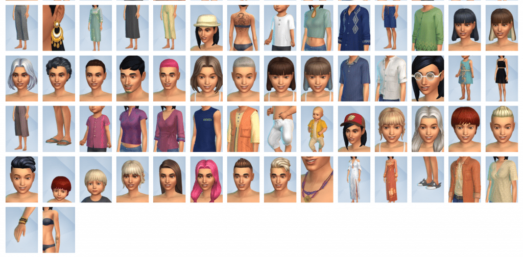 The Sims For Rent CAS Items 2