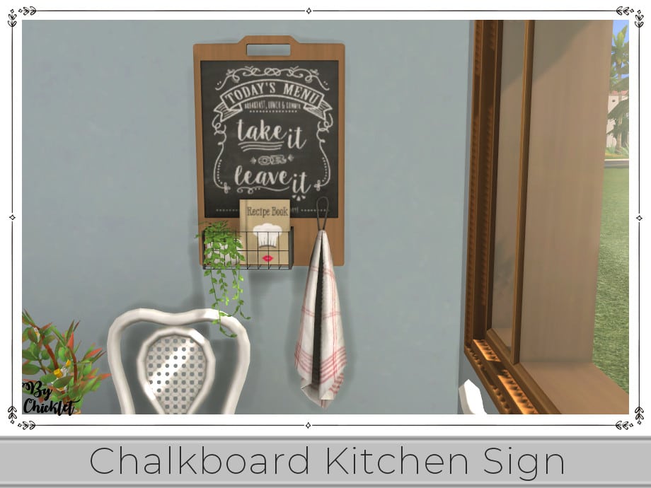 This and That Chalkboard Kitchen Sign