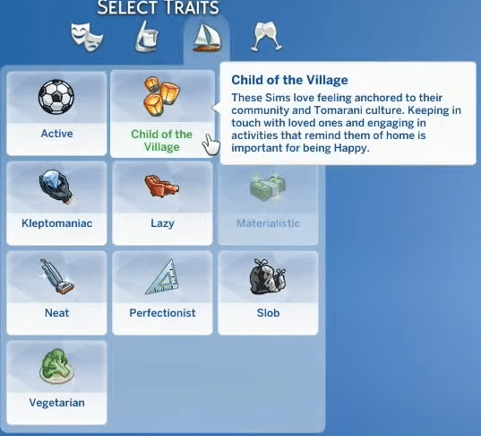 Traits Child of the Village