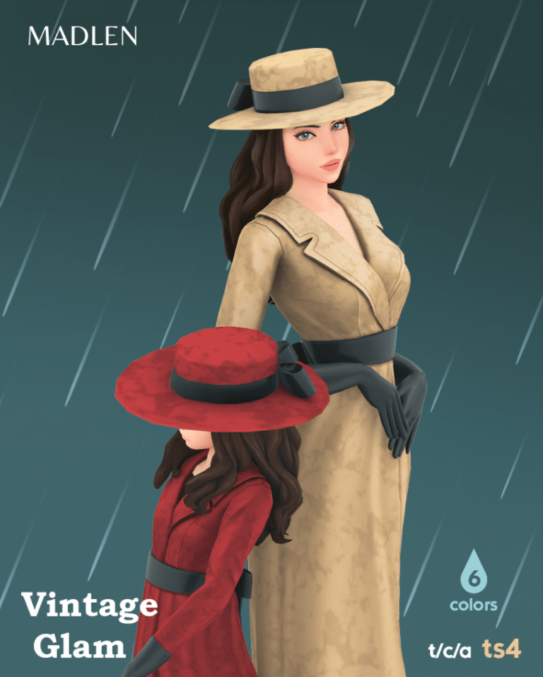 VIntage Glam Coat and Hat