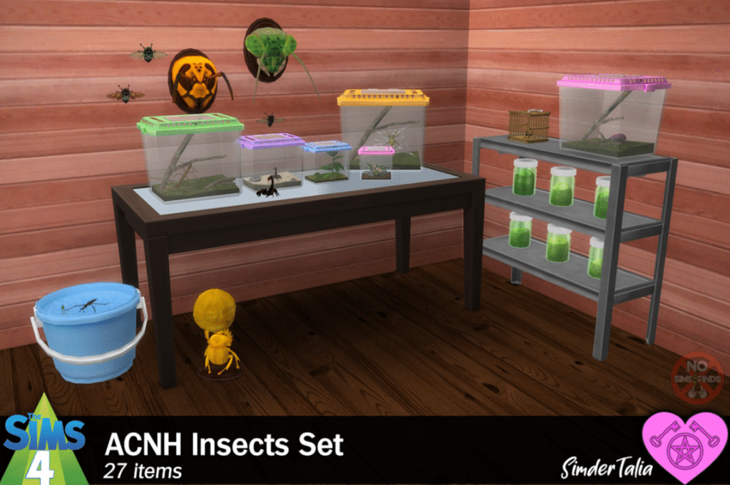 ACNH Insects Decor Set