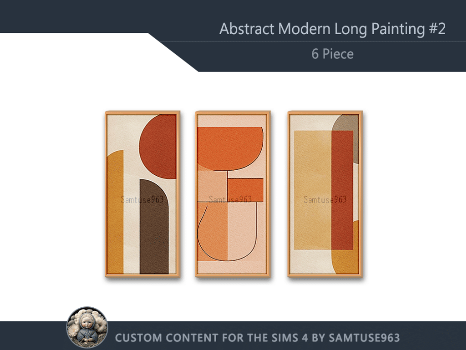 Abstract Modern Long Painting Decor