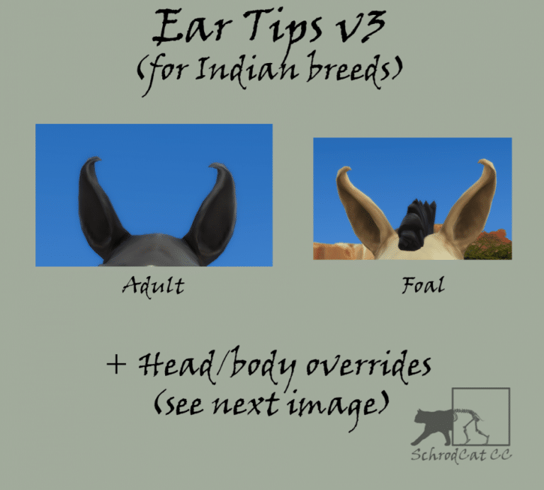 Body Overrides for Horses (Ears/ Head/ Body) [MM]