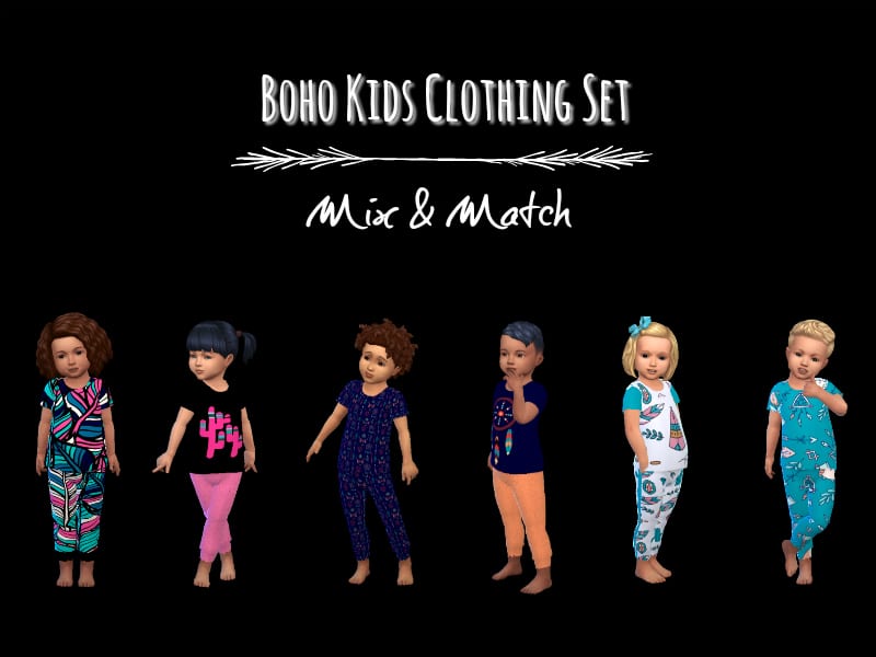 Toddlers Boho Clothing Set