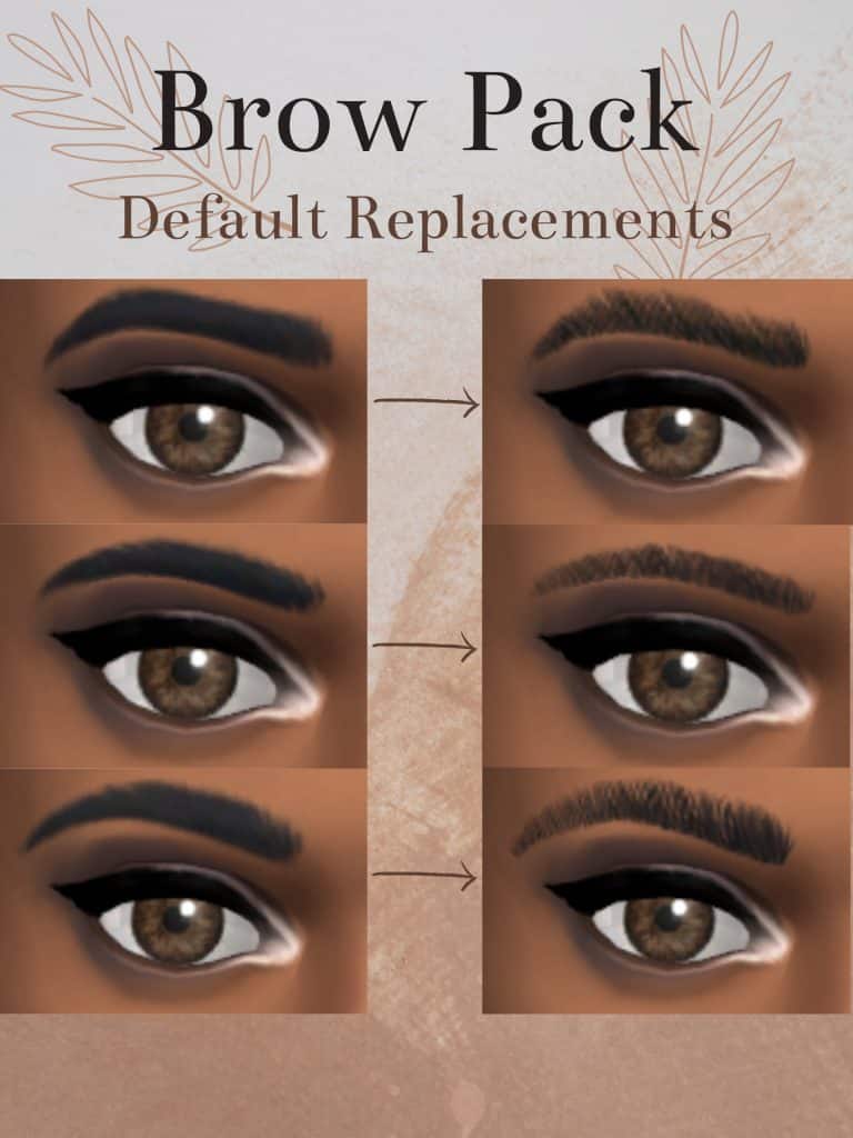 Brow Pack Default Replacements